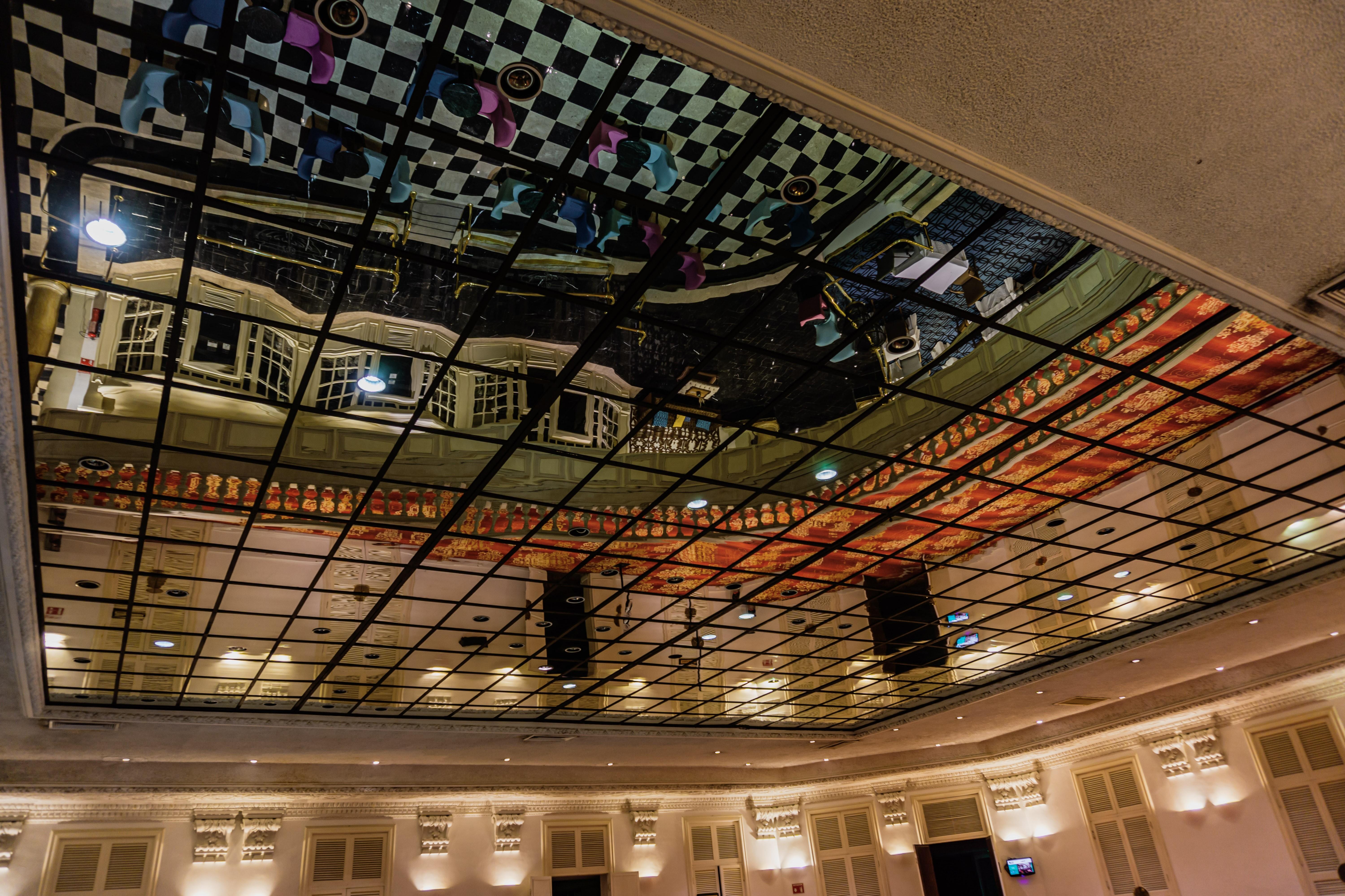 Gamma Monterrey Gran Hotel Ancira Экстерьер фото The ceiling of the main hall
